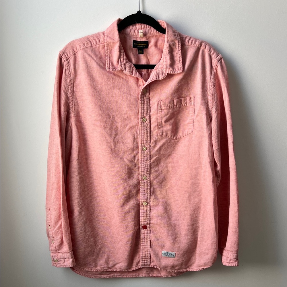 CPO Provisions Men's Pink Button-Down Shirt